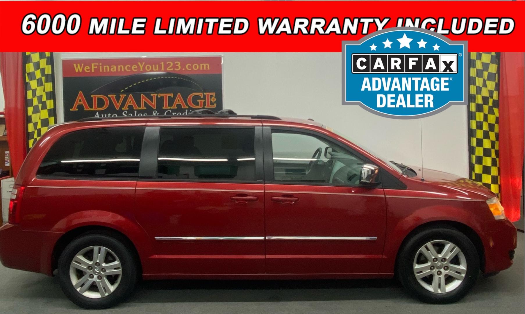 2008 RED /Tan Dodge Caravan (2D8HN54X08R) , located at 533 S West End Blvd., Quakertown, PA, 18951, (877) 257-4995, 40.343994, -75.303604 - Photo#0